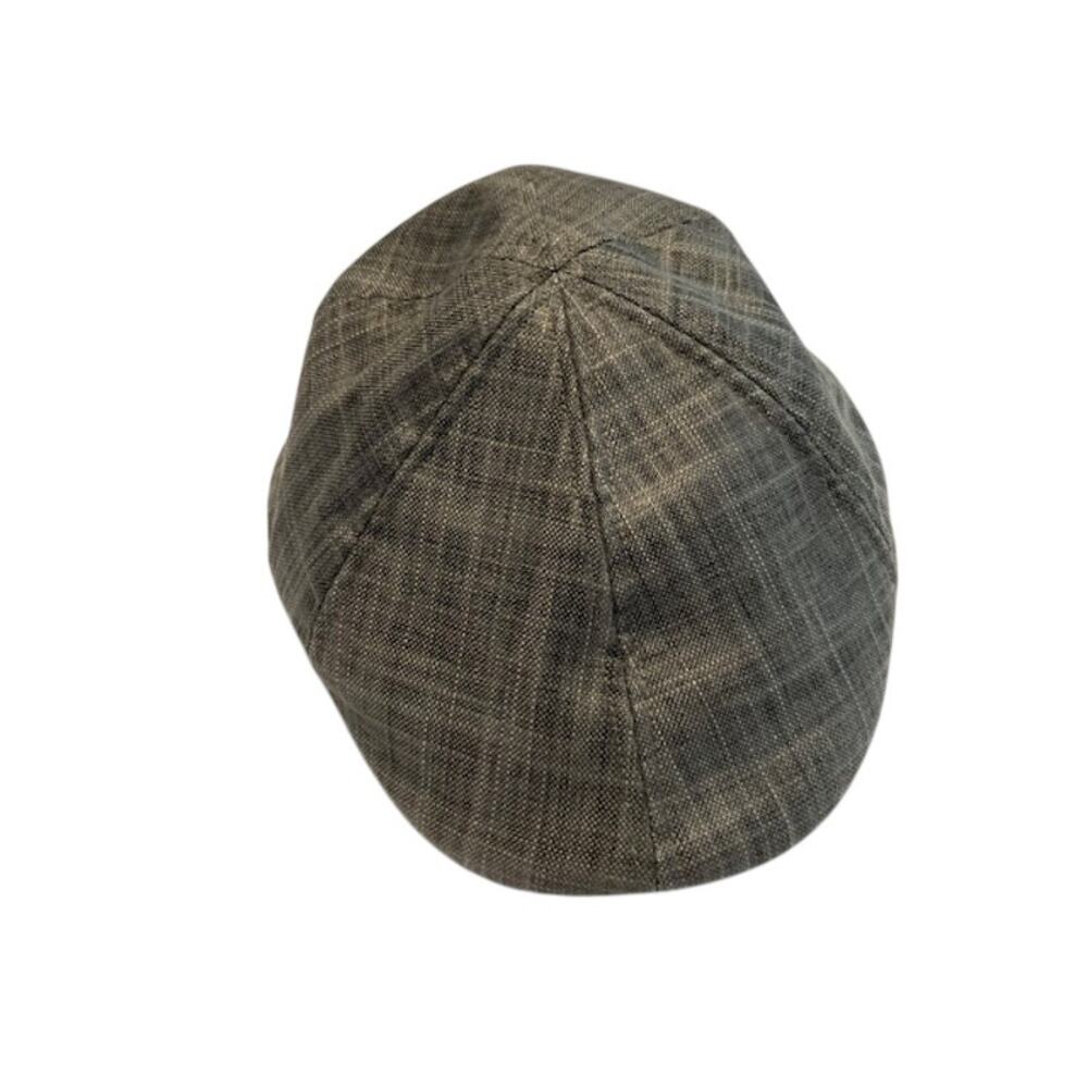 All American Stetson men's gray plaid linen/cotton cap.